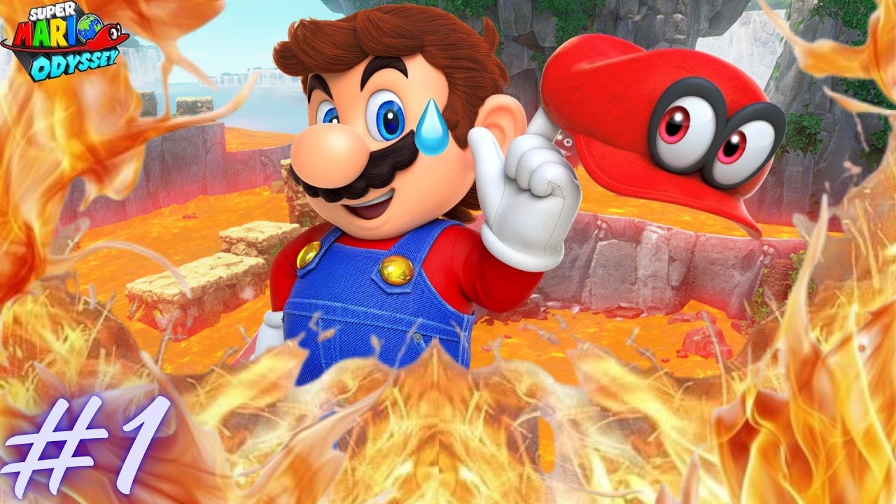 Mario Odyssey mais le sol c'est de la lave #1