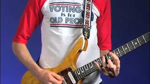 Paul Gilbert - fast lick using the major scale