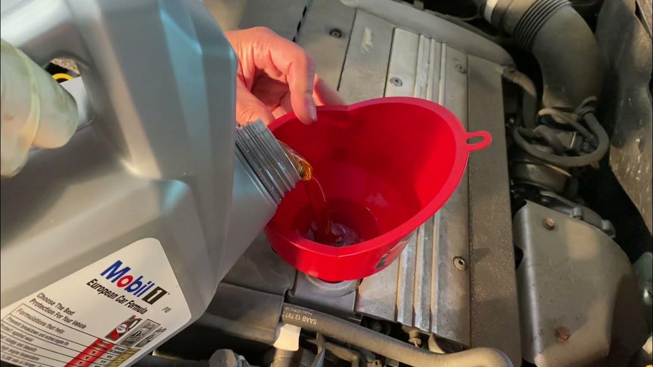 Saab 93 Engine Oil Change (model year 2003 2007) YouTube