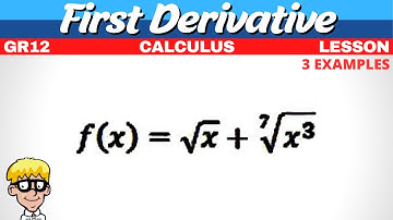 First Derivative Calculus Grade 12 | Roots