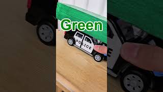 Police Car Carries the Color Blocks #automobile #toys