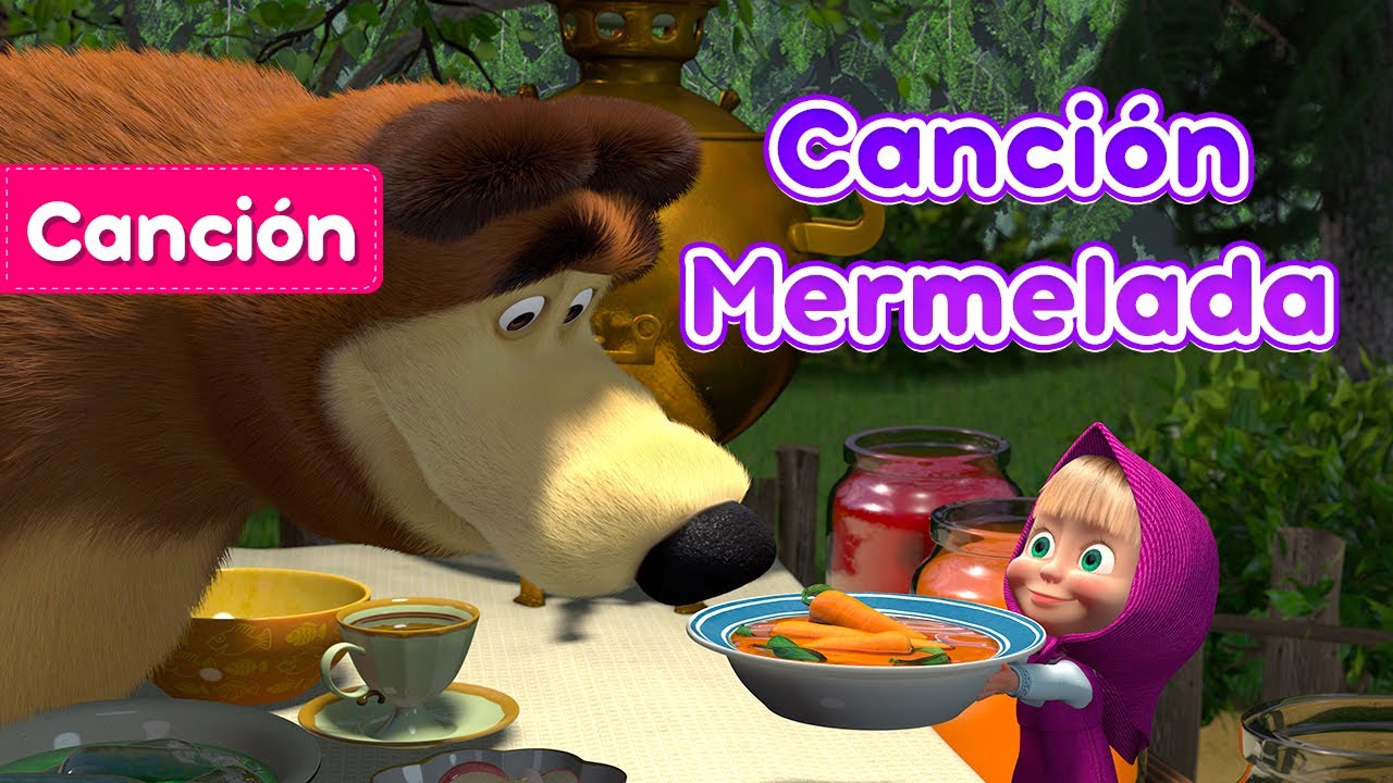 Masha y el Oso Castellano 🐻👧 Canción mermelada 🎵 El Día De La Mermelada