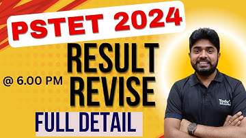 PSTET 2024 Result Revised FULL DETAIL | #pstetresult #pstet2024