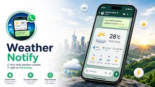 Weather Notify — Smart Weather Alerts on WhatsApp screenshot 3