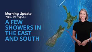 Easing wind and clearing showers - Wed 19 August 2026