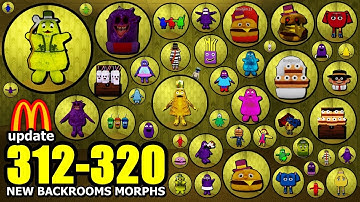 [ ALL ] Update 312-320 |  How to Find ALL NEW BACKROOMS MORPHS !  #backroommorphs  #grimaceshake