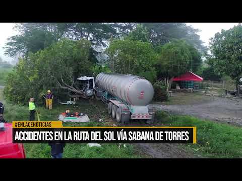 Accidentes en la Ruta del sol vía Sabana de Torres