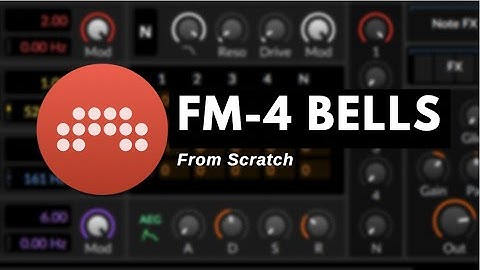 Let’s make some Ambient Bells and Plucks From Scratch with FM-4 #bitwig