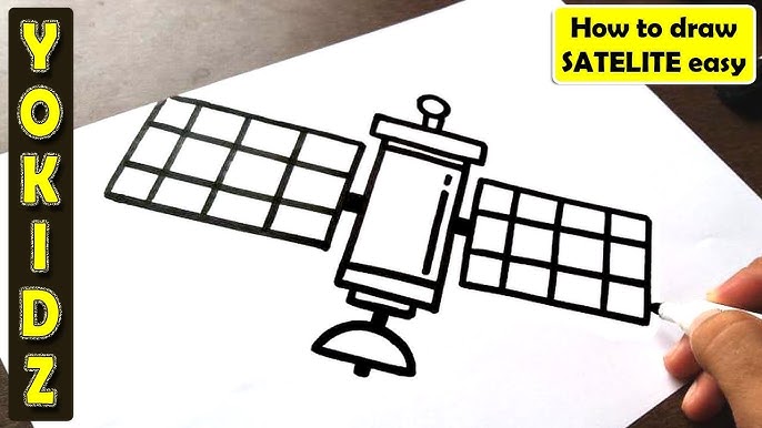 Cómo Dibujar Un Satélite | Fácil Tutorial De Dibujo Paso A Paso - thptnganamst.edu.vn