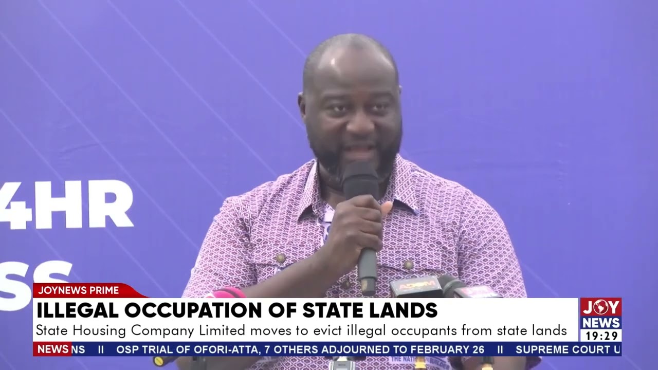 State Housing Company Limited moves to evict illegal occupants from state lands.