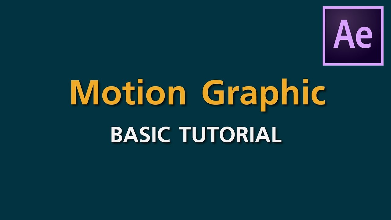 Motion Graphic Basic Tutorial : การขยับพื้นฐานของ Motion EP.1