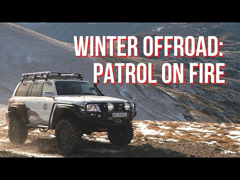WINTER OFF-ROAD WITH DV MAX. Nissan Patrol горит!