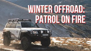 WINTER OFF-ROAD WITH DV MAX. Nissan Patrol горит!