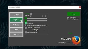 HUS CLIENT, AUTO CLICKER + MISPLACE + VELOCITY, ETC