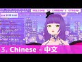 Virtual YouTuber who singing 5 languages in one stream!! 日本語・한국어・中文・Tagalog・English