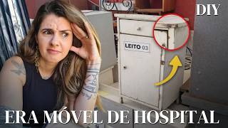 Achei um móvel de HOSPITAL e transformei em uma peça de LUXO!