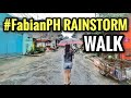 PHILIPPINES RAINSTORM #FabianPH Walk at Payatas Residence [4K] 🇵🇭