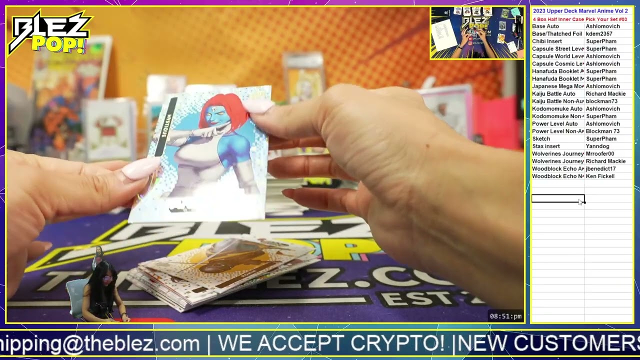 2023 Upper Deck Marvel Anime Vol2 4 Box Break Pick Your Set #03