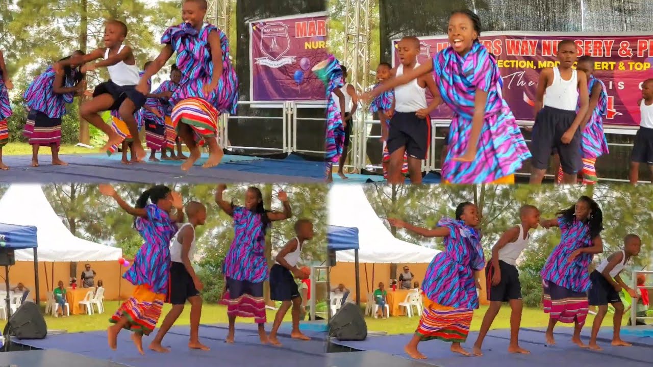 This is the traditional dance of the bakiga performed by a school choir