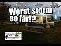 Worst storm in the RV so Far! || 60-80mph wind gusts! (RV living vlog)