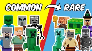 common VS rare LEGO Minecraft Minifigures...