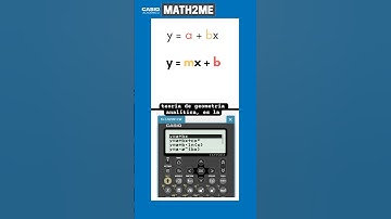 Ecuación de una recta con regresión lineal en tu calculadora #matematicas #casio