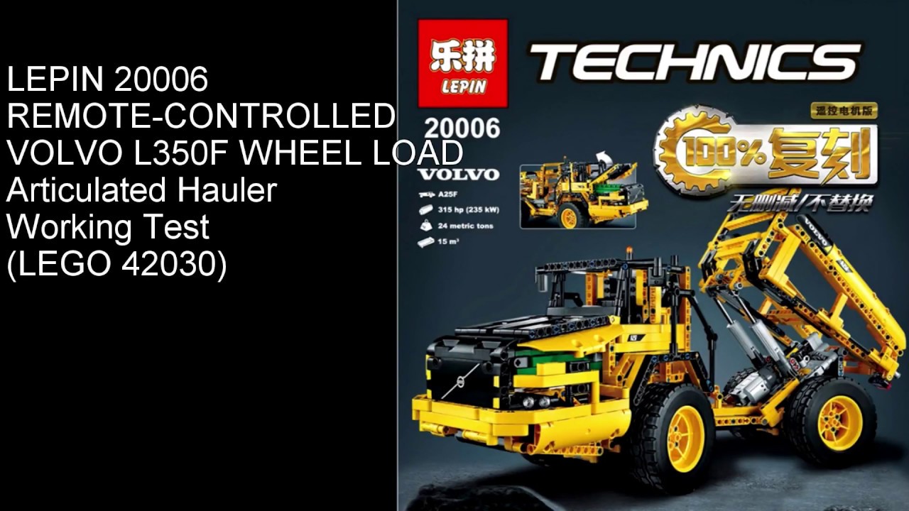 Lepin 20006 Articulated Hauler Working Test