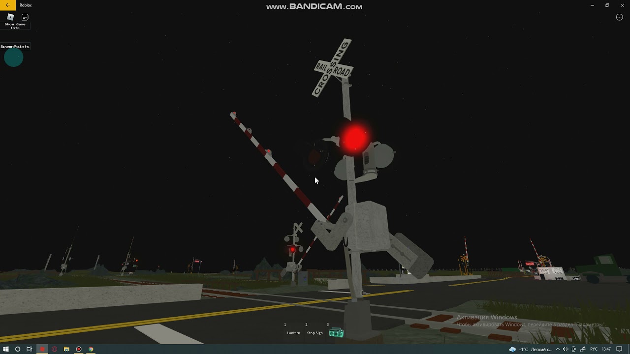 ROBLOX - Cars vs trains - Railroad crossing From USA