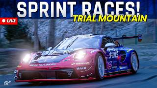 🔴 Gran Turismo 7 LIVE | Sprint Races At Trial Mountain