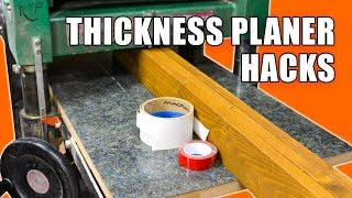5 Quick Thickness Planer Hacks - Woodworking Tips and Tricks