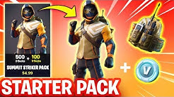 Ninja Plays With New Starter Pack 4 Skin Summit Striker In Fortnite - summit striker skin fortnite battle royale duration 2 01