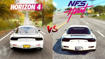 Need For Speed HEAT vs Forza Horizon 4 - MAZDA RX7