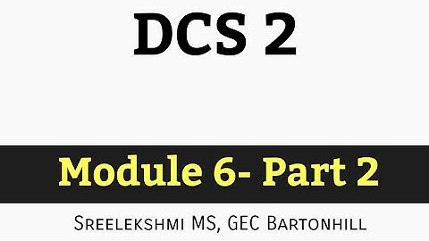 DCS 2 Module 6 Part 2-CE304 KTU S6 Civil