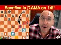 Magnus Carlsen Sacrifica la DAMA en 14 Jugadas y Da Jaque Mate!!!