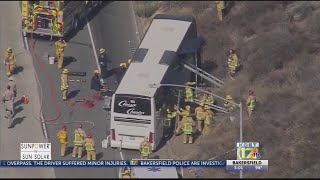 Bakersfield elementary students on charter bus involved in three-vehicle crash