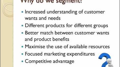 Market Segmentation Introduction short
