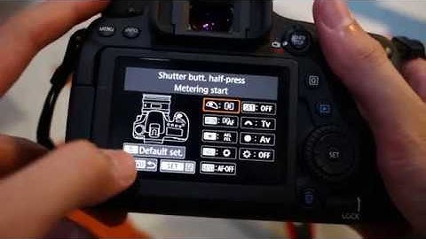 How to set up back button auto focus on the Canon EOS 80D