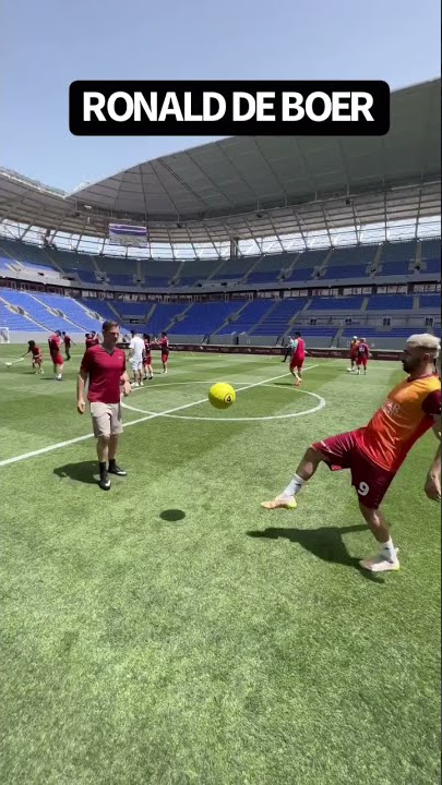 I played one touch with Dutch legend Ronald De Boer