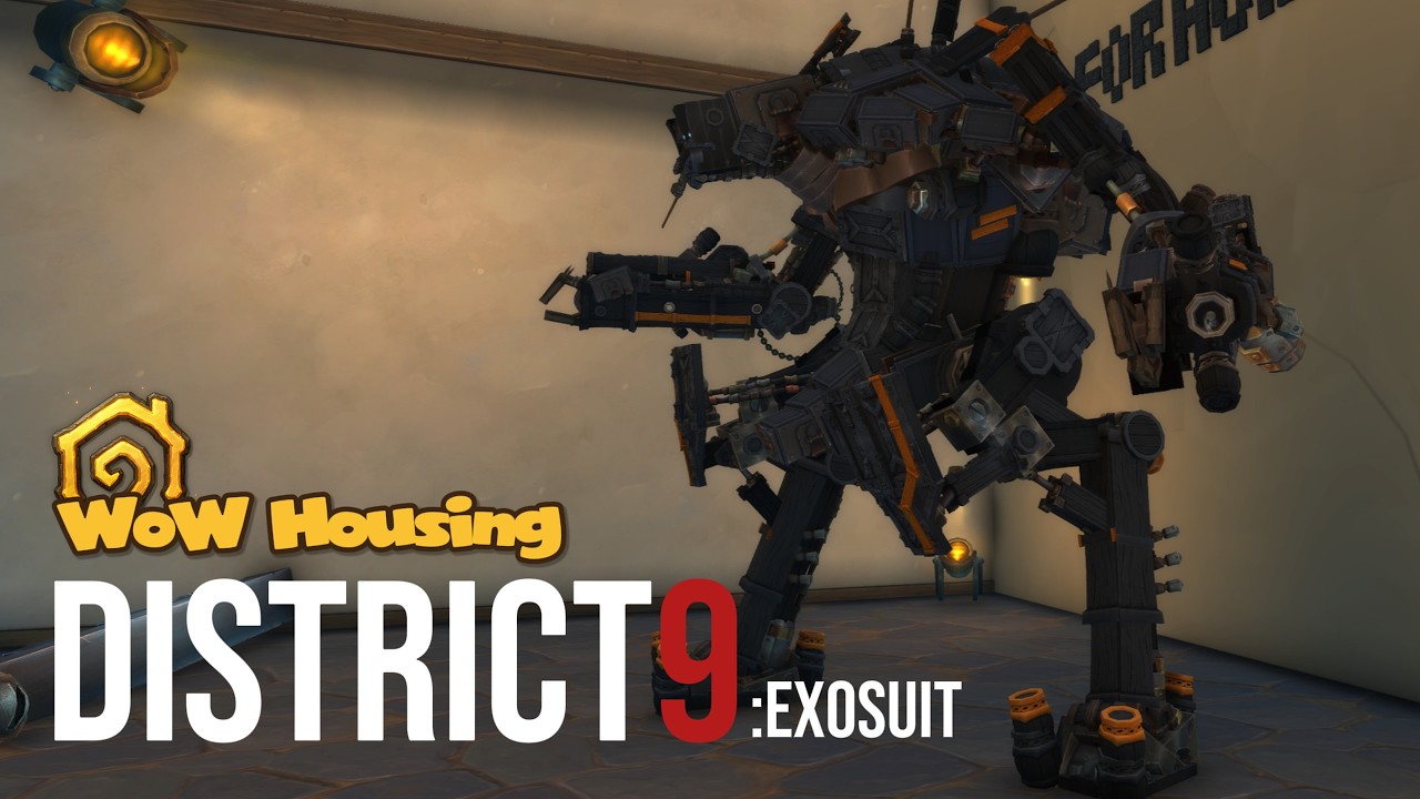 [WoW Housing] 디스트릭트9 엑소슈트 #worldofwarcraft #wowhousing #midnight