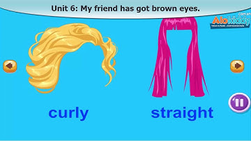 [Alokiddy] Từ vựng tiếng Anh lớp 3 | Unit 6: My friend has got brown eyes