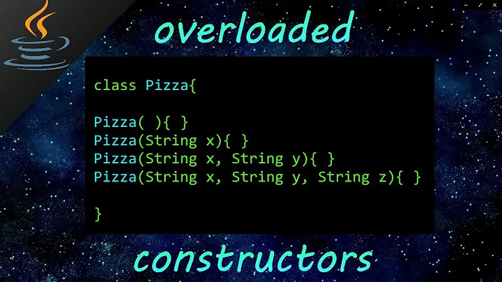 Java overloaded constructors 🍕