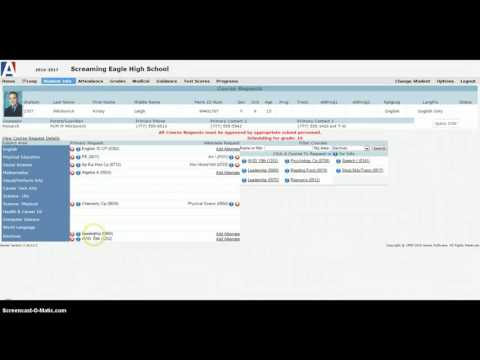 Aeries SIS Tutorial: Adding Student Course Requests