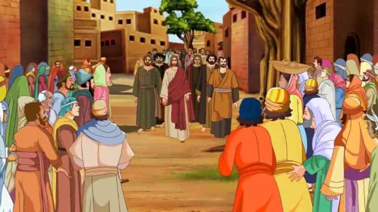 Bible stories for kids   Zacchaeus  Jesus Cartoon Animation in Malayalam 