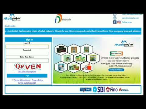 ( मोवीसफर ) Mobisafar - cash withdrawal, balance enquiry, money transfer, |Retailer login in Mobile|