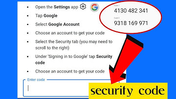 How to get google account security code | Google security verification code