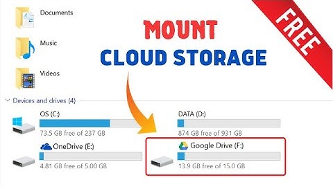 Mount Cloud Drive as Local Disk on Windows 10/11
