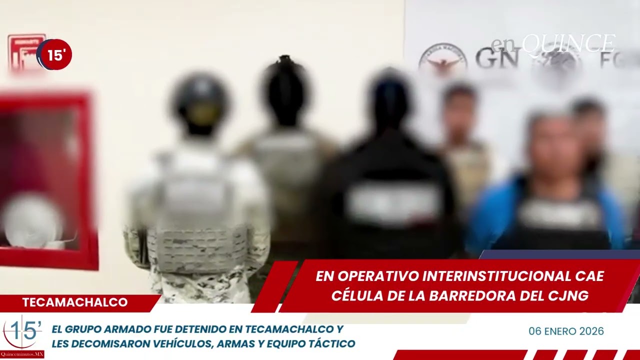 Cae célula de La Barredora en Tecamachalco, Puebla