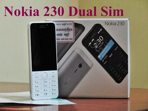 Nokia 230 Dual Sim, Unboxing - Microsoft - Video Review HD