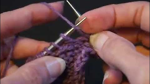 Short Row Tutorial - Going from long to short in short row