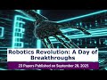 Robotics Breakthroughs: 23 Papers from Sep 28, 2025